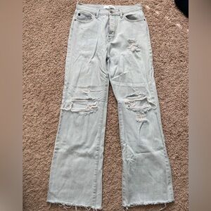 KanCan light wash denim wide leg jeans. Size 5/26